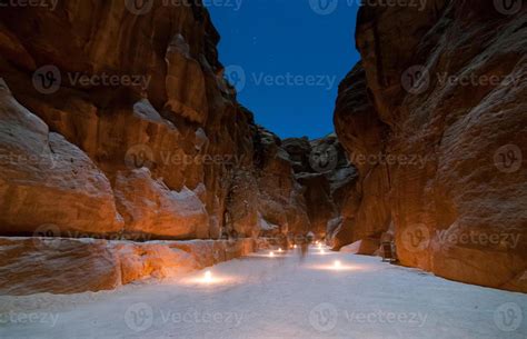 Petra, Jordan at Night 16171757 Stock Photo at Vecteezy