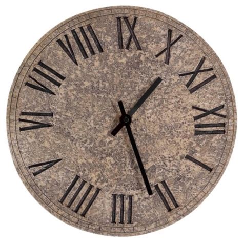 Garden Rock Clock | Stone Effect - The Garden Factory