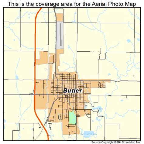 Aerial Photography Map of Butler, MO Missouri