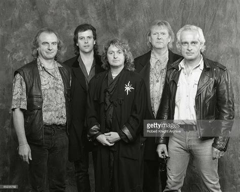 Photo of Alan WHITE and YES and Trevor RABIN and Tony KAYE and Jon ANDERSON and Chris SQUIRE; L ...