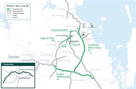 Brisbane Toll Roads Map