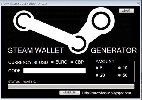 Hackz World: STEAM WALLET GENERATOR/MONEY ADDER 2014