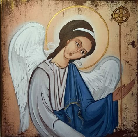 Angel icon Painting by Yuliya Chornobil - Jose Art Gallery