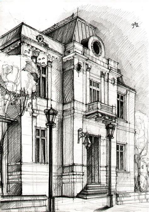 building Art Drawing Sketches - Paul Dieudonne