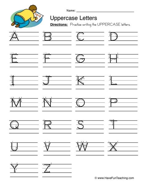 Letter I Worksheet, Capital Letters Worksheet, Letter Writing ...