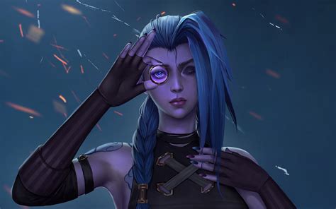 1680x1050 Jinx Cool League Of Legends Arcane Art 1680x1050 Resolution Wallpaper, HD TV Series 4K ...