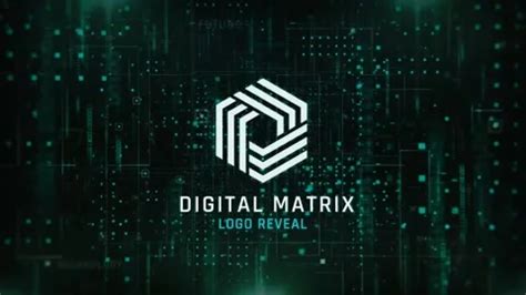 After Effects Template: Matrix Logo Reveal #237807709