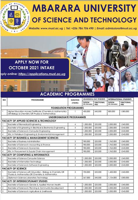 Mbarara University on Twitter: "Apply for the October 2021 intake NOW!!!!!…