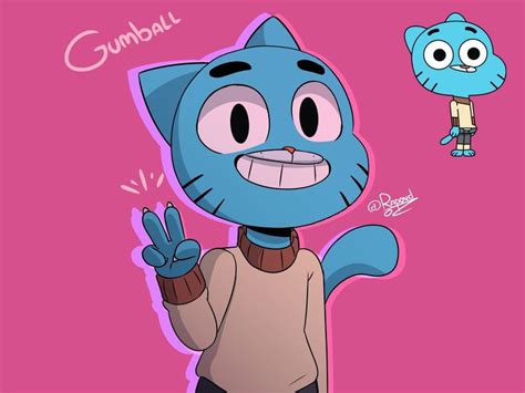 Gumball Watterson-Fanart, Raphael Alejandro | The amazing world of gumball, Gumball, Fan art