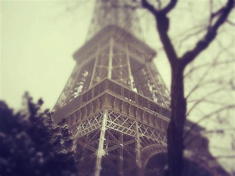 *Snowy Eiffel Tower* EDITED by OwlsomeArts on DeviantArt