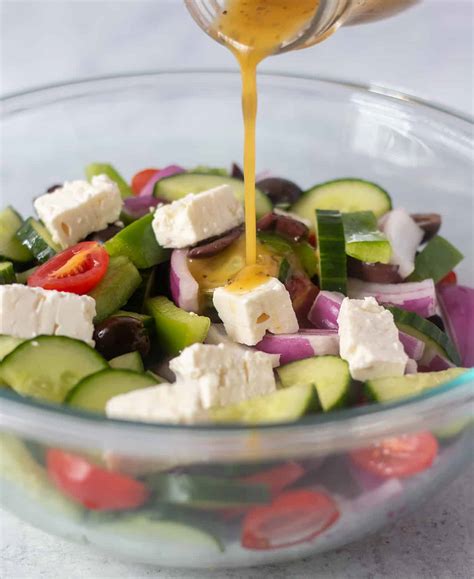 Greek Salad Recipe (Gluten-Free, Easy) - Apples for CJ