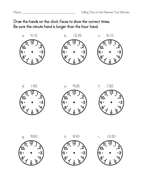 Blank Clock Face Worksheets to Print | 101 Activity