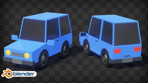 Low Poly Stylized Car (Blender Tutorial)