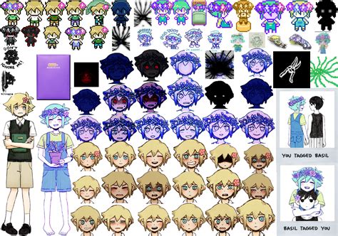 Basil OMORI Sprites | Art, Sprite