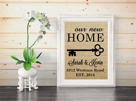 Our New Home Sign A Personalized New Home Sign First Home - Etsy Australia