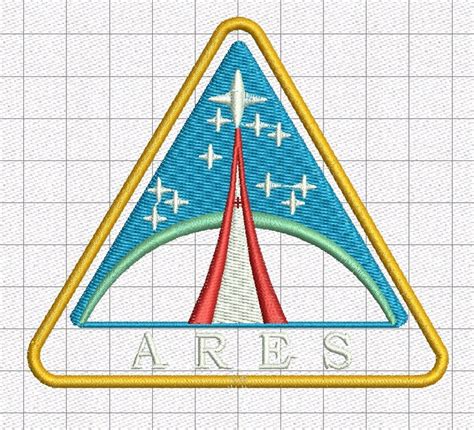 Nasa space patch / nasa name patch Machine Embroidery Design | Etsy