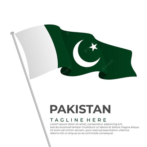 Premium Vector | Template vector pakistan flag modern design