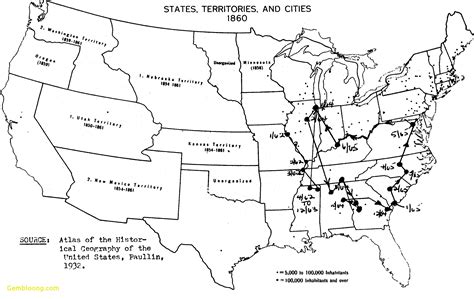 Printable Civil War Map