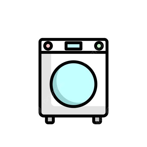 Flat Design Washing Machine Icon Vector, Washing, Washing Machine, Icon ...