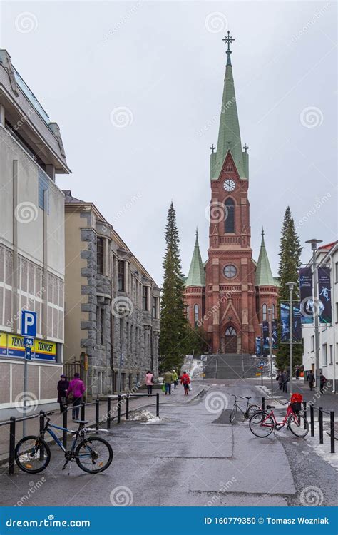 View of the Mikkeli Cathedral, Large Church in Mikkeli, Finland ...