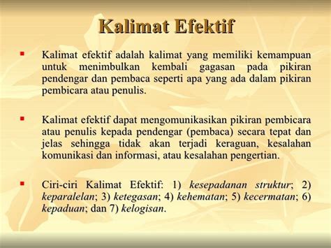 √1001 Kalimat Efektif + Beserta Contoh Kalimat dengan Ciri-cirinya (NEW)