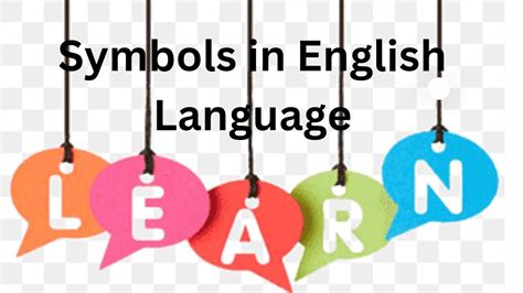 Symbols in English Language - YouTube