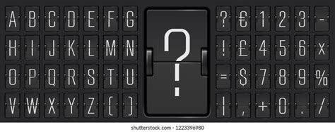 Black Scoreboard Abc Font Numbers Showing Stock Vector (Royalty Free) 1244551456 | Shutterstock