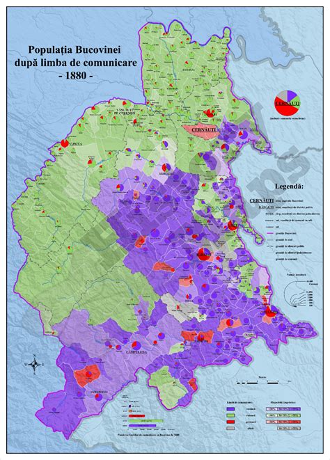 The linguistic maps of Bukovina 1880-1910