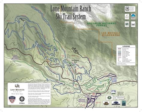 Lone Mountain Ranch XC Trail Map | Liftopia