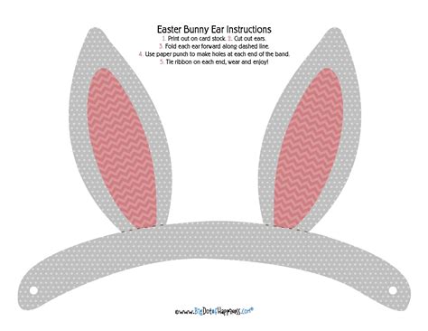 Bunny Ears Template Printable