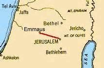 Emmaus Jerusalem Map