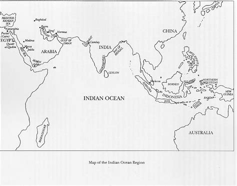 Map of Indian Ocean