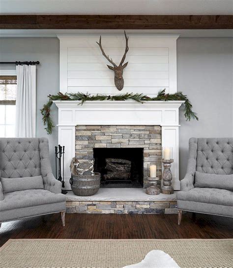 Modern Farmhouse Fireplace Design Ideas (8) | Home fireplace, Fireplace accent walls, Fireplace ...