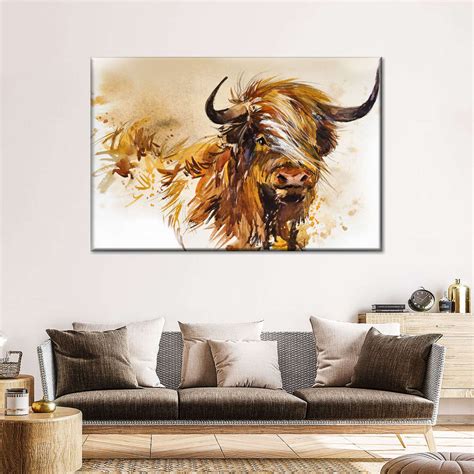 Highland Cow Wall Art | Painting