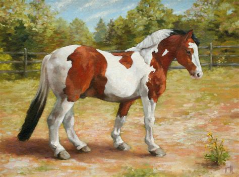 Paint Horse Painting by William Noonan