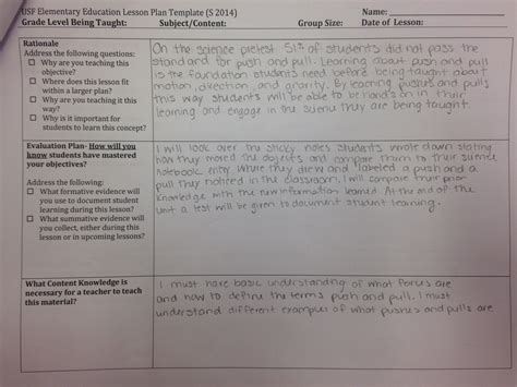 Science lesson reflection - A teacher in the Making