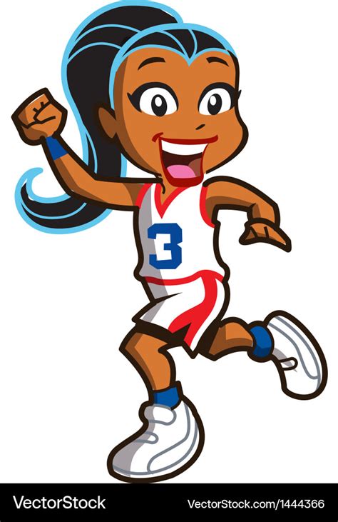 Girl basketball player Royalty Free Vector Image