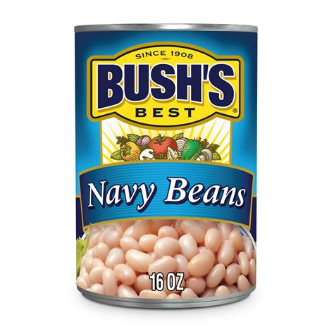 Bush's Navy Beans, Plant-Based Protein, Canned Beans, 16 oz - Walmart.com - Walmart.com