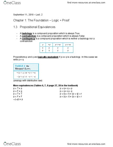 EECS 1019 Lecture Notes - Fall 2018, Lecture 3 - Modus Tollens, Modus ...