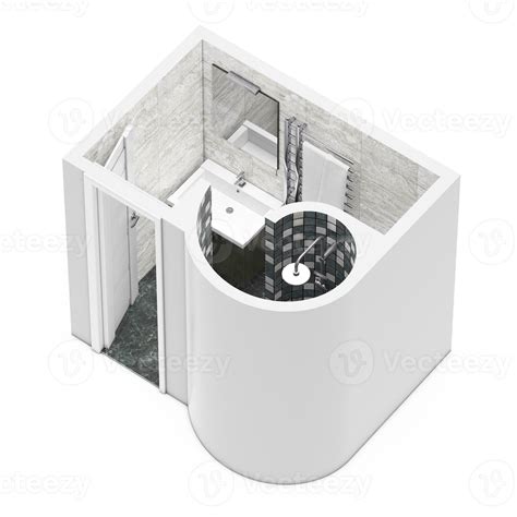 Architectural Bathroom Interior Floor Plan. 3d Rendering 35131712 Stock Photo at Vecteezy