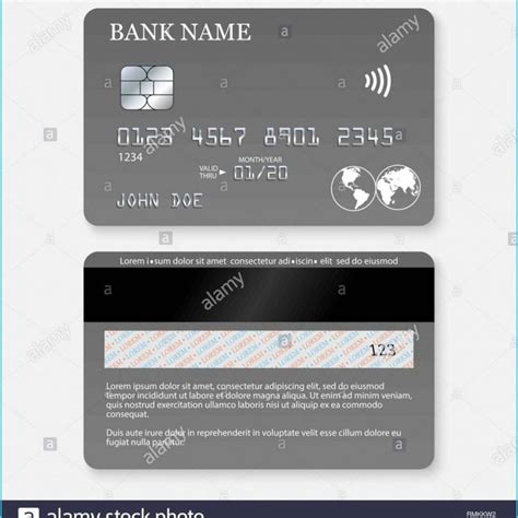 Front Back Blue Debit Card High Resolution Stock Photography and – debit card back and front in ...