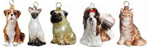 Dog and Cat Christmas Ornaments