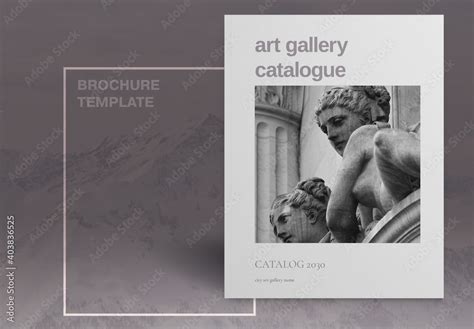 Art Gallery Catalogue Layout Stock Template | Adobe Stock