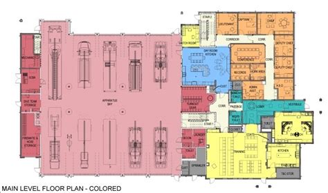 Fire Station Floor Plans Design