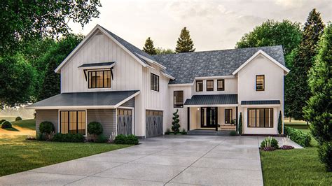 2 Story Modern Farmhouse Plan | Thousand Oaks | Modern farmhouse plans ...