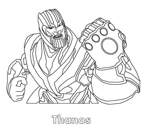 Thanos Coloring Pages - Best Coloring Pages For Kids