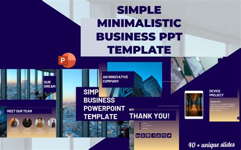 Simple Minimalistic Business PowerPoint Template