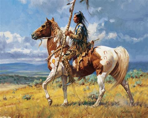 Native American Art by Martin Grelle - Desktop Wallpaper