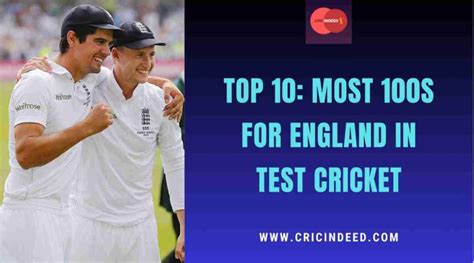 Top 10: Most Centuries for England in Test Cricket - CricIndeed