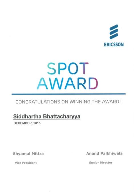 Spot Award